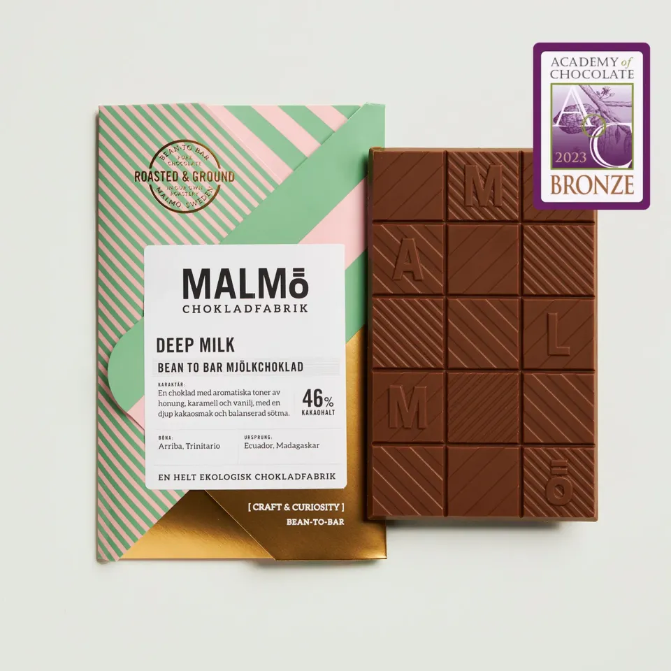 Malmö Chokoladefabrik Deep Milk 46% mælkechokolade 58g
