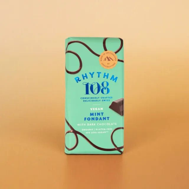 Rhythm 108 Mint Fondant mørk chokolade 6 stk 55%