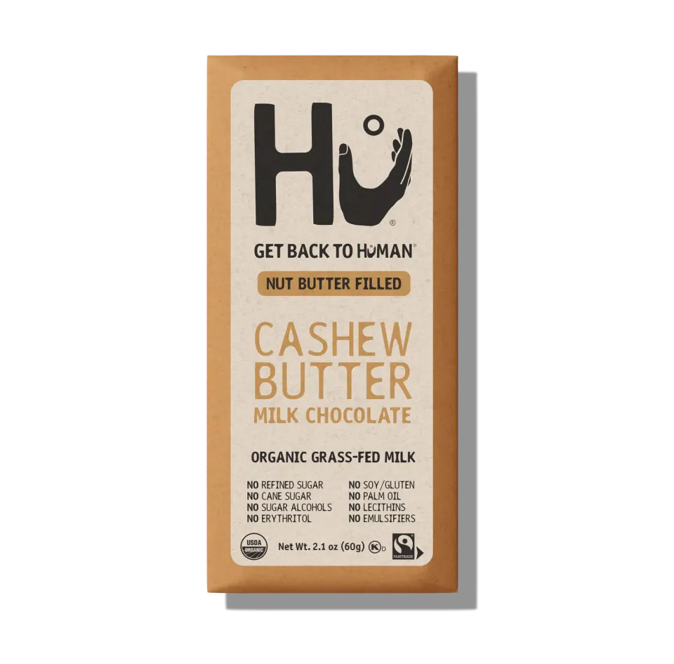 Hu Cashew Butter mælkechokoladebar 4 stk cremet fyld
