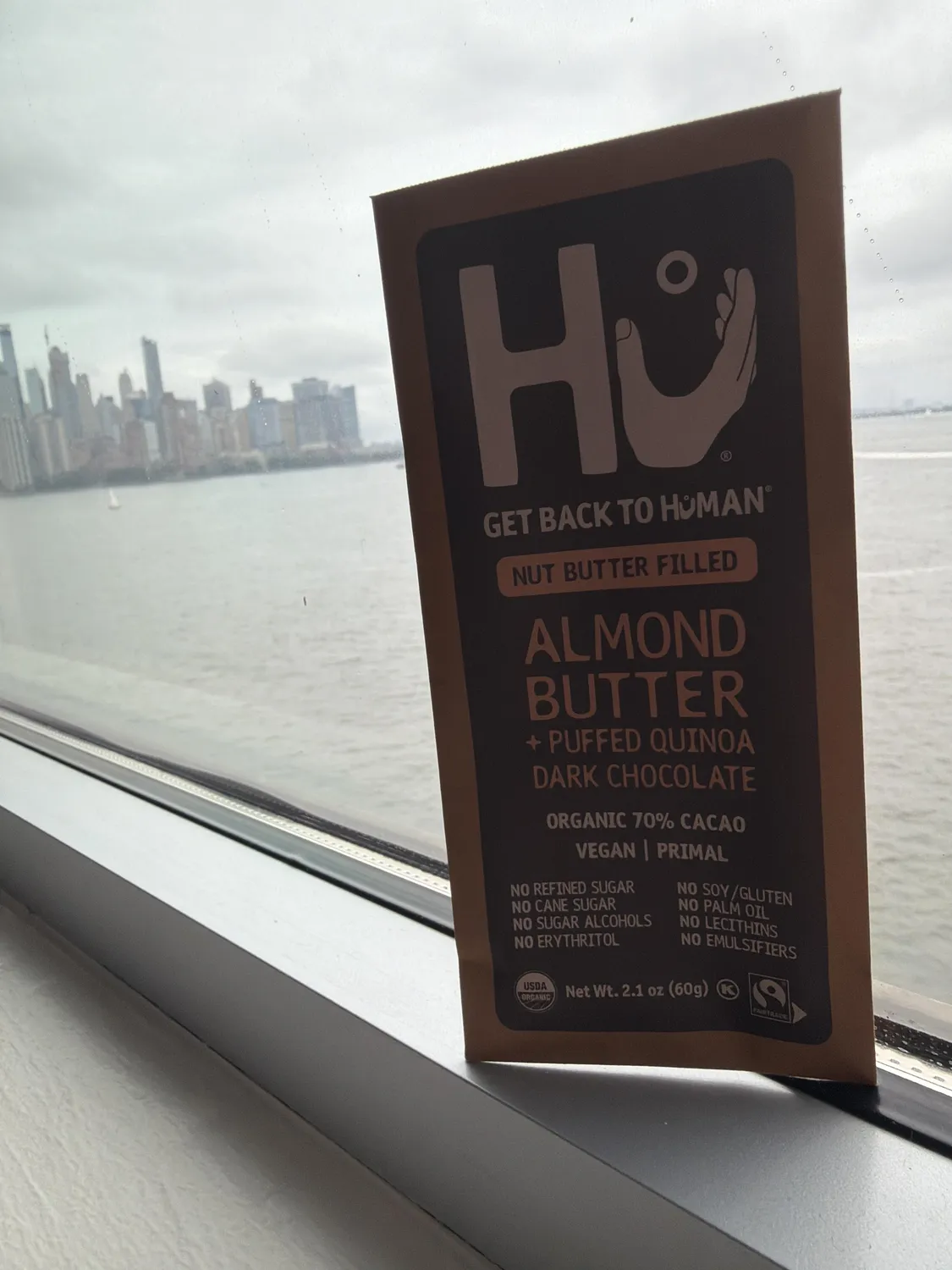 Hu Almond Crunch mørk chokolade 6-pak mandel