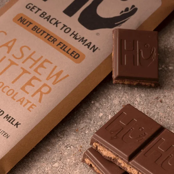 Hu Cashew Butter mælkechokoladebar 4 stk cremet fyld