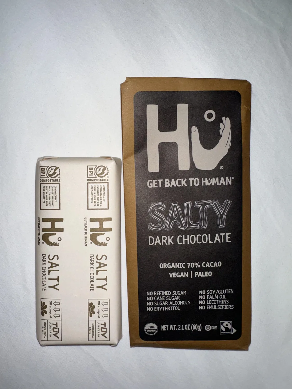 Hu Salty chokoladebar 6-pak 70% havsalt