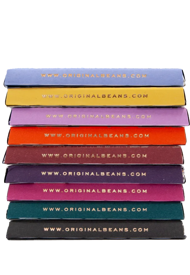 Original Beans Mix & Match chokoladebars 10 stk mørk gaveæske